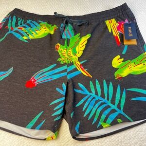 ROARK‎ Shorey Macaw Board Shorts Jamie Thomas XXL Parrot Tropical Print